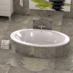Arena White Built-in Oval Bath – 1800 x 960mm