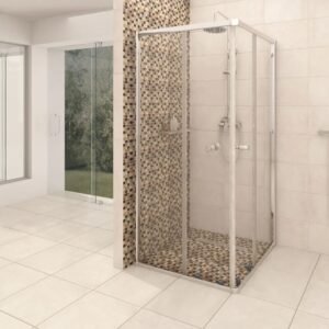 Aspen Chrome Corner Entry Shower Enclosure – 885 x 885 x 1850mm