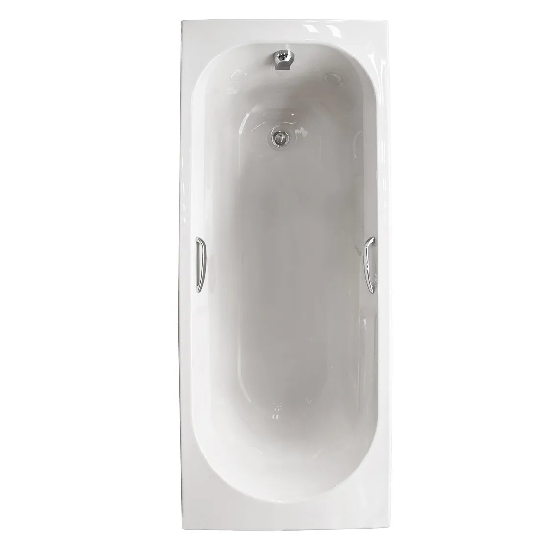 Coral White Built-in Straight Bath with Handles – 1700 x 700mm - Image 8