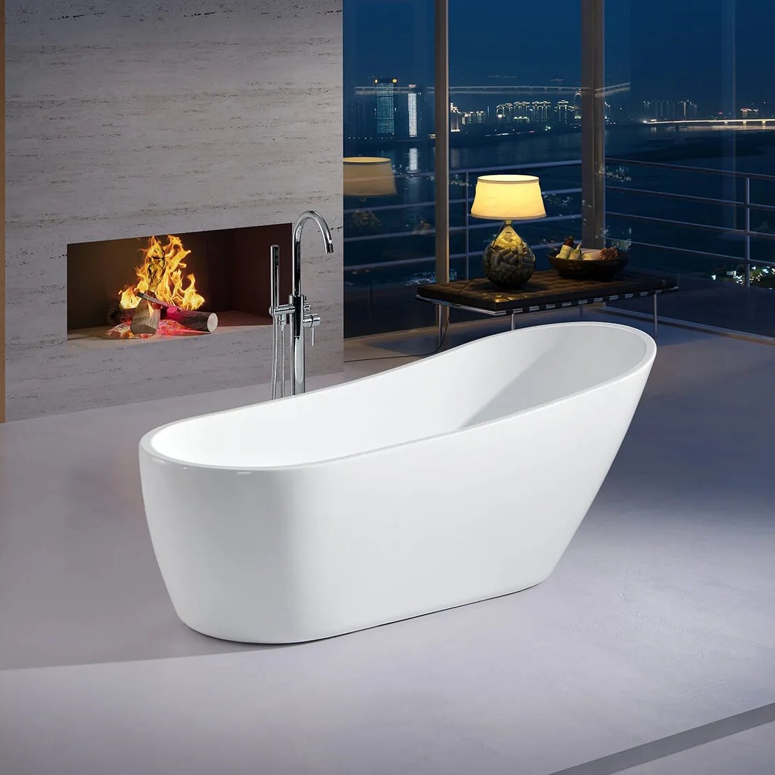 Tulip White Freestanding Bath – 1400 x 700 x 650mm
