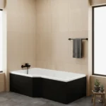 Elle White Left Hand Shower Bath – 1700 x 895mm
