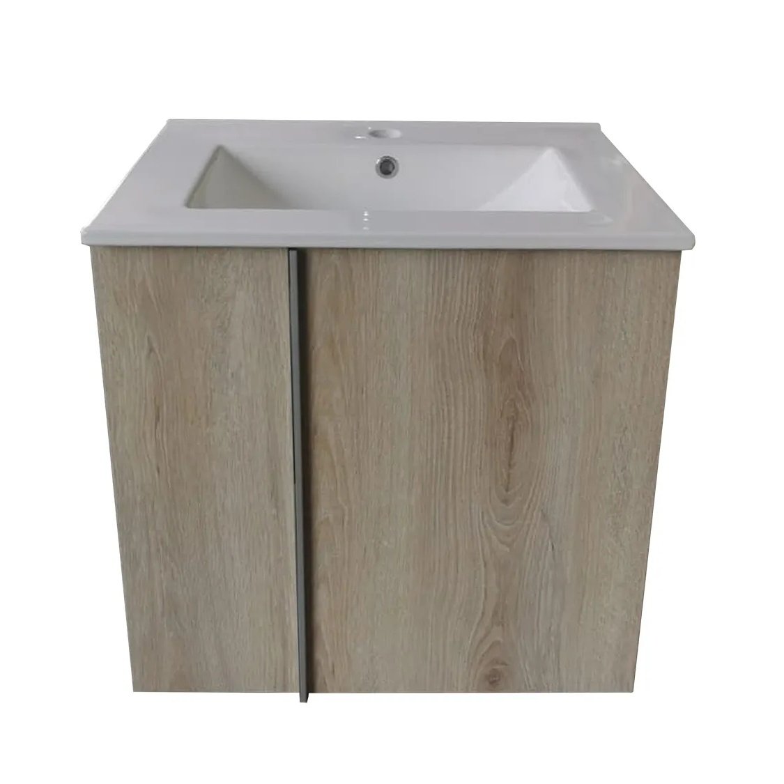 Oak Wall Mounted Cabinet & Basin – 600 x 450 x 590mm - Image 3