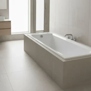 Tammy White Built-in Straight Bath without Handles - 1700 x 700mm